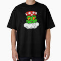 Cute Frog with Mushroom Hat Retro by RetroRlx