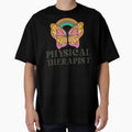Physical Therapist Retro Butterfly Vintage Rainbow by AsinusAS