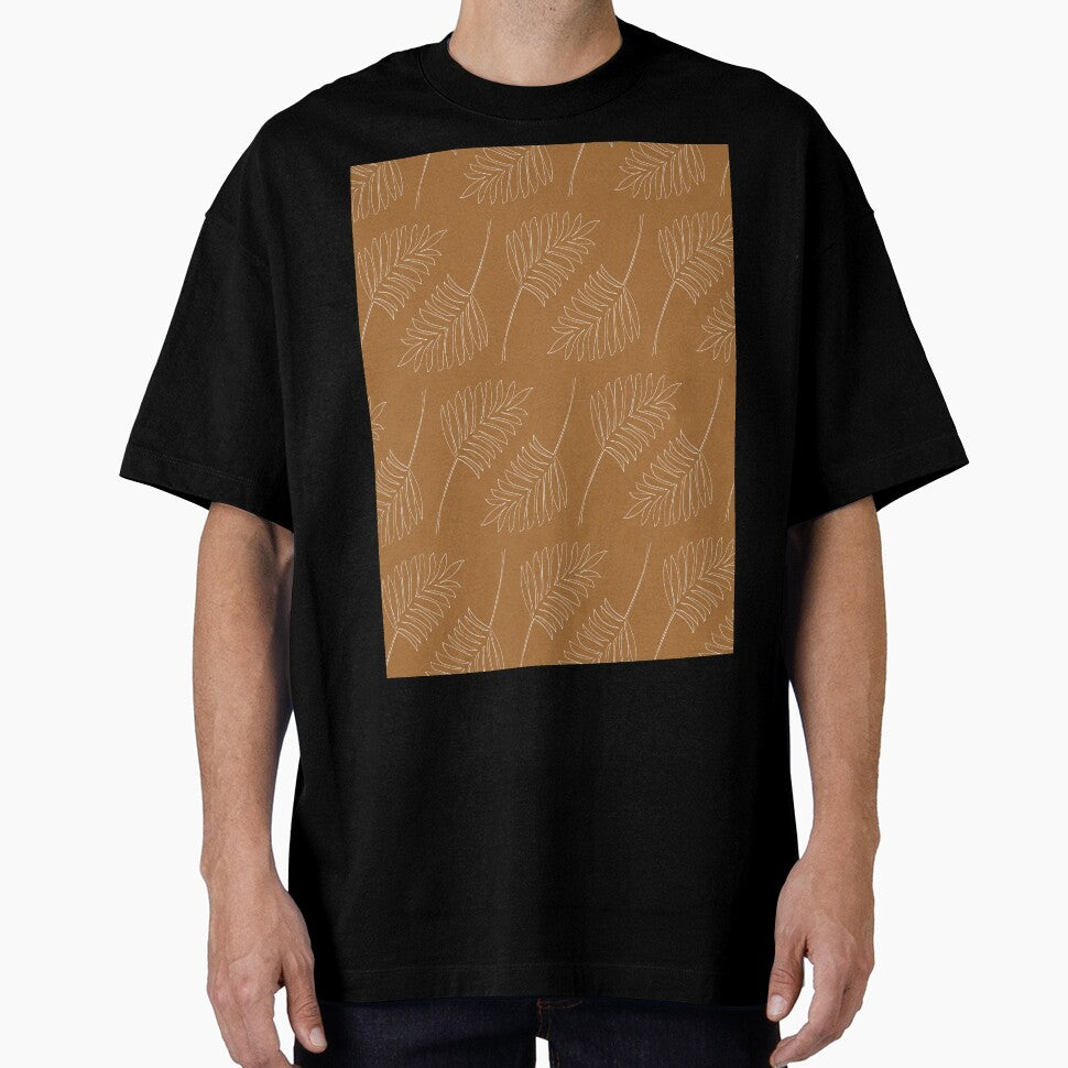 Minimalist Floral Leaf Pattern Earth Toned by SoloTravelerSt