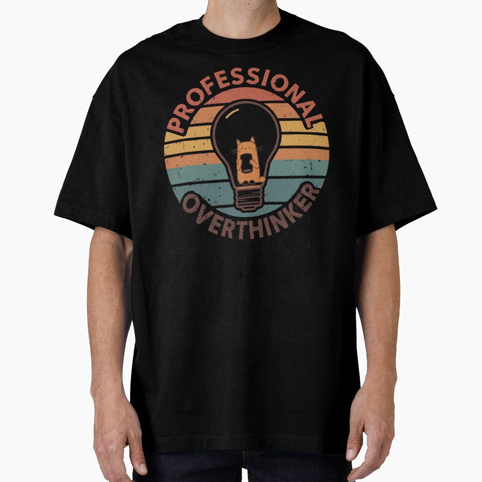 Professional overthinker Cat  funny  gifts who love cats and identify with the overthinking mindset by ketkacreations