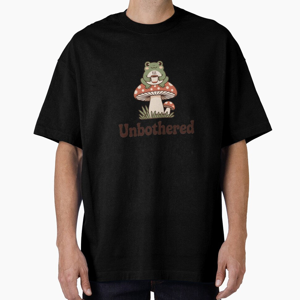 Unbothered Frog on Mushroom by Bal Drops
