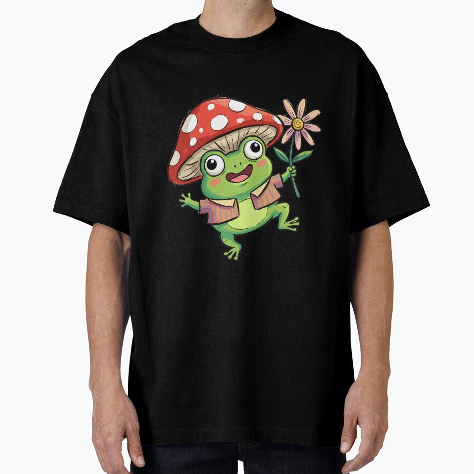 Red Fungal Headwear Toadstools Positivity by Emegan Print Art