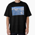 Pixelated Paraglider & Snowy Mountain Scene by Potato Quality Prints