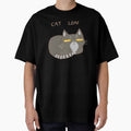 Funny gray cat loaf by Mayarart