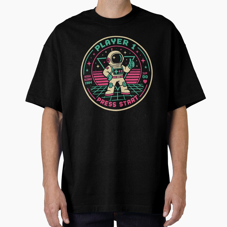 Astronaut Player 1 High Score Arcade - Retro Gaming by irfanshikh
