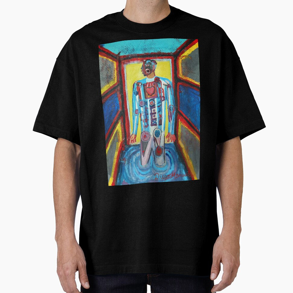 cubist study of a football fan by Diego Manuel Rodriguez