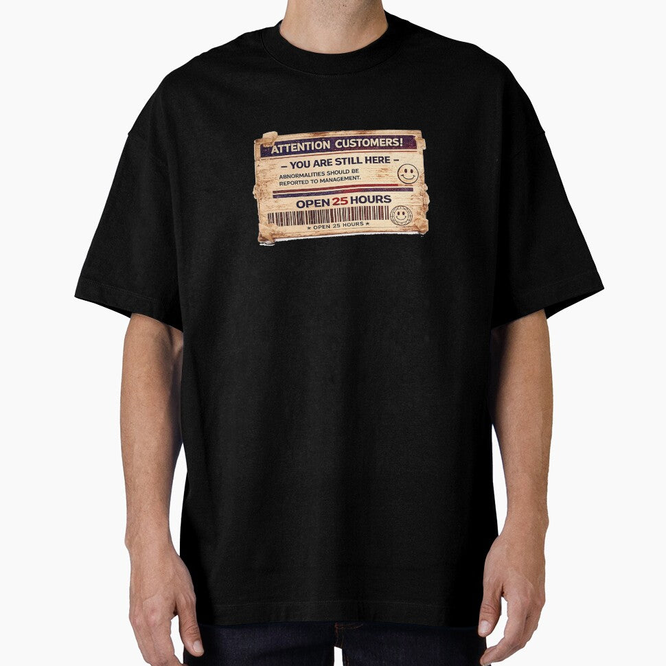 Attention Customers – You Are Still Here | Liminal Horror Sticker by Open25Hours
