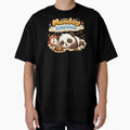 Cute Panda Monday Lazy Mode – Tired Panda Coffee Monday Mood T-Shirt by DarojadNR