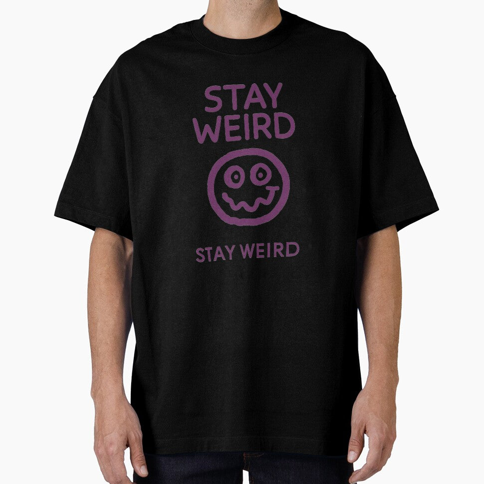Stay Weird – Embrace Your Quirky Side | Doodle Face Tee by CuteOasis