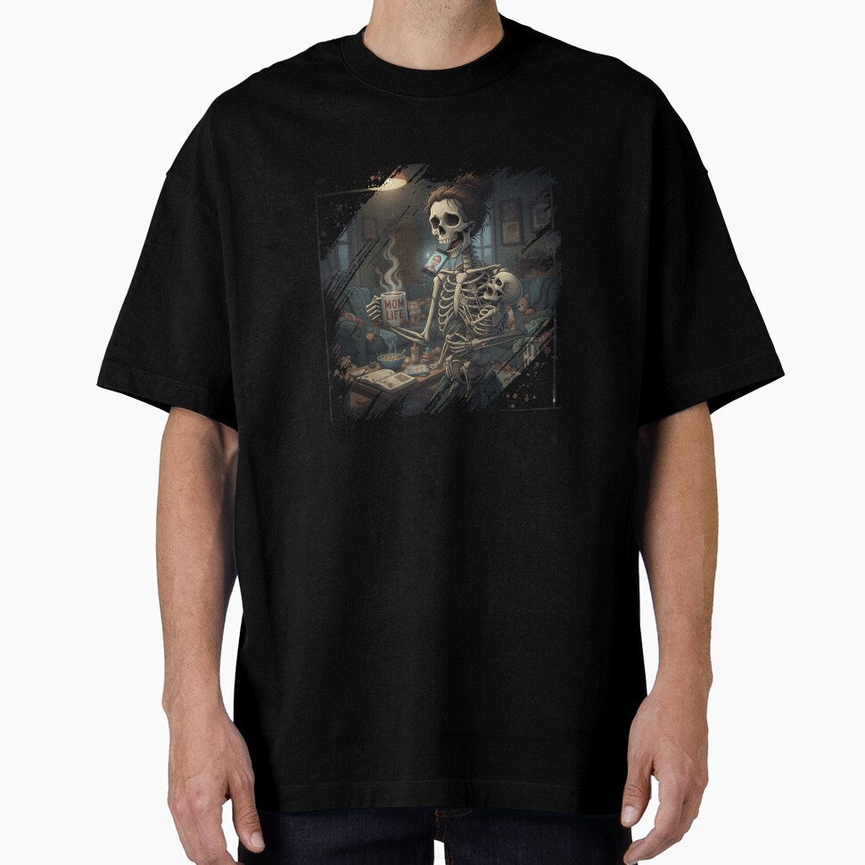 Overstimulated Moms Club Skeleton by LaughLine Design