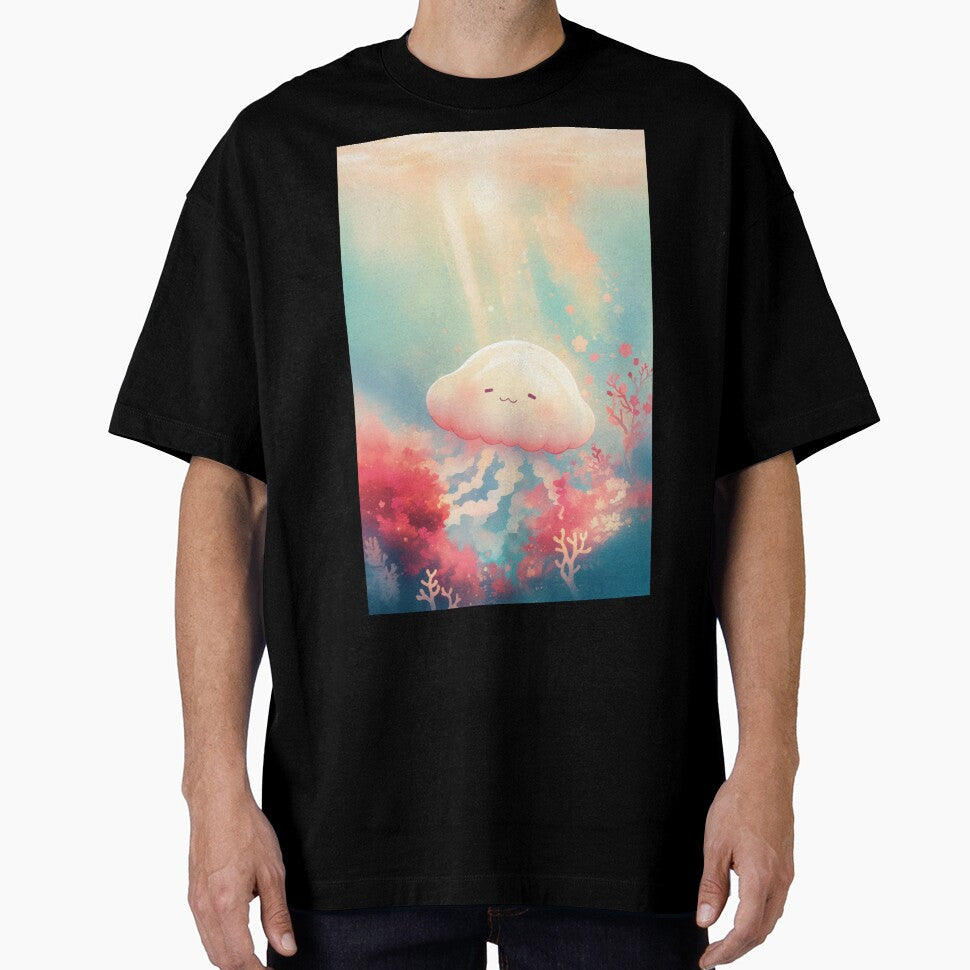 Blissful Jellyfish in Golden Light by AshiraCreations