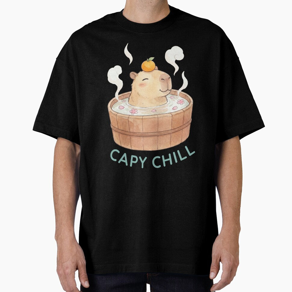 Capy Chill - Zen Capybara Onsen Bath by DigitalGlade