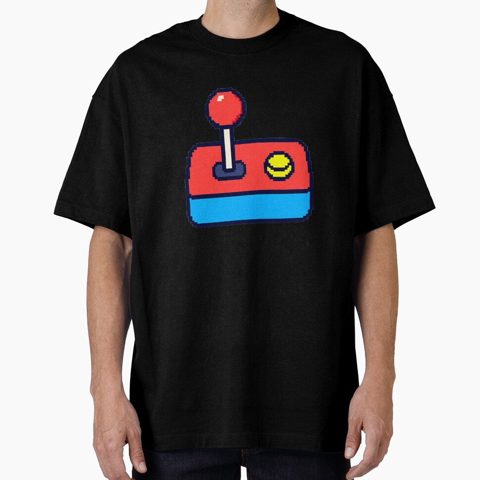Classic Arcade Joystick, Retro Gaming Art by E.D.CH designs.