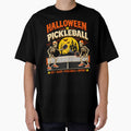 Funny Halloween Pickleball Game Skeletons and Pickle Ball by averyfisher