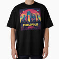 Pixelopolis – Retro-Futuristic Pixel City Skyline with Tetris Buildings & Neon Respawn Portals by LoliDesignShop