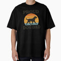 Proud Dog Dad Vintage Sunset Dog Lover Design by OwnYourMood