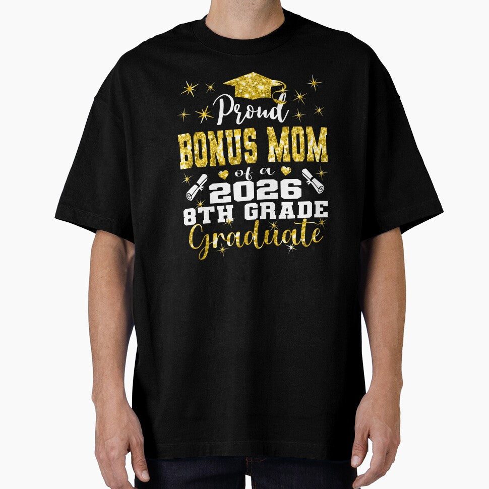 Proud Bonus Mom Of 8Th Grade Graduate 2026 Family by Imalyanmani