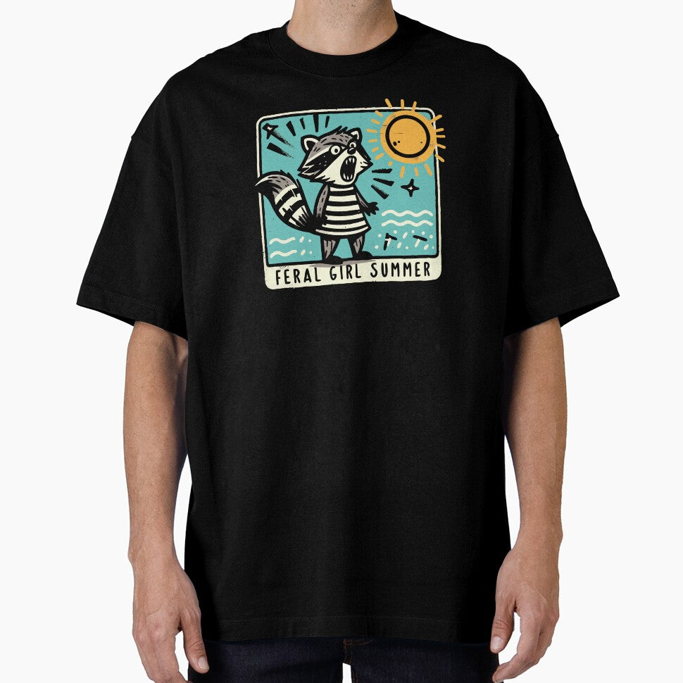 Feral Girl Summer Meme Raccoon – Wild & Free Vibes! by Scaryzz