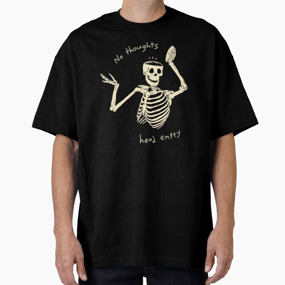 No Thoughts Head Empty Skeleton by Kaija