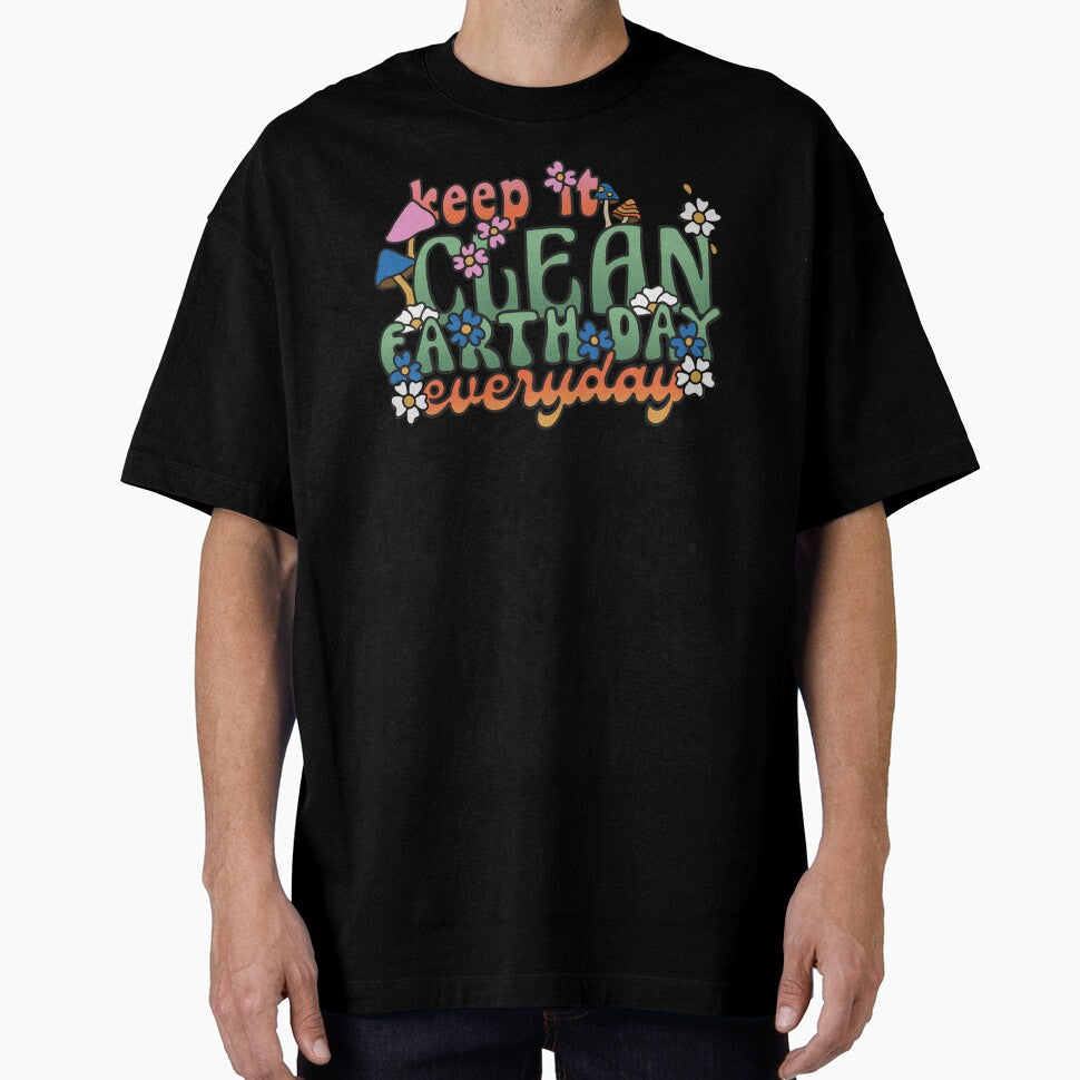 Keep It Clean Earth Day Everyday Environmental Earth Day Climate Activists Retro Vintage Boho Style Design by Viral-Style