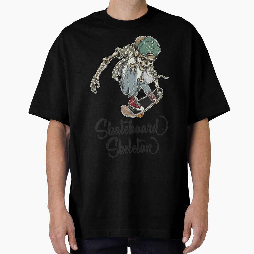 Skateboard Skeleton Classic T-Shirt, Forever Skate Style, Best Friend Shirt, Best Friend Gifts by Ristinga
