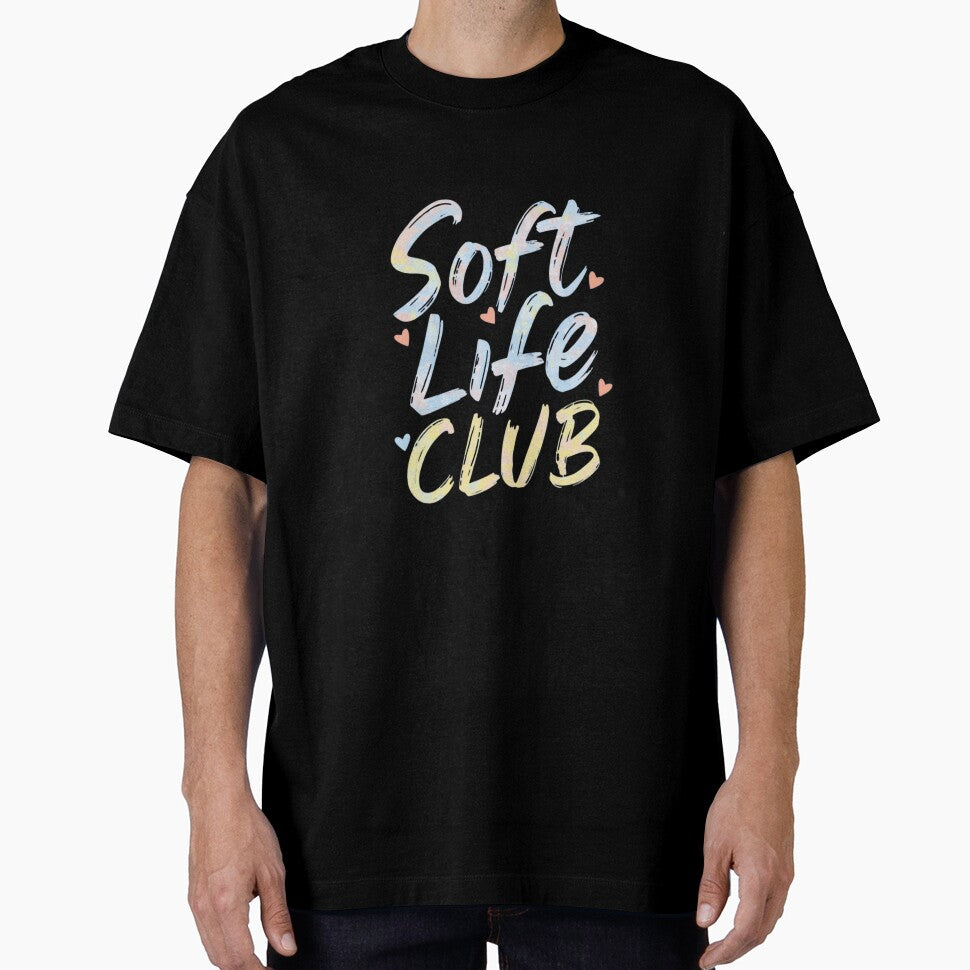 Soft Life Club | Pastel Aesthetic Bubble Letter Graphic by PACS0011