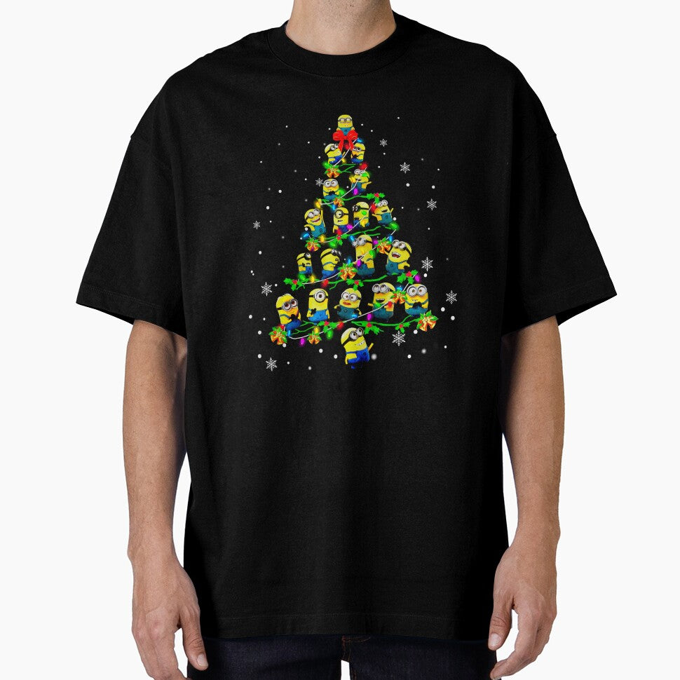 Minions Christmas Trees And Light Color Xmas Movie Gift Graphic, Unisex, I Love This, Good Idea by Jake Sanders