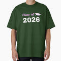 Class of Graduation Aesthetic Purple Cursive Typography by creativerooney