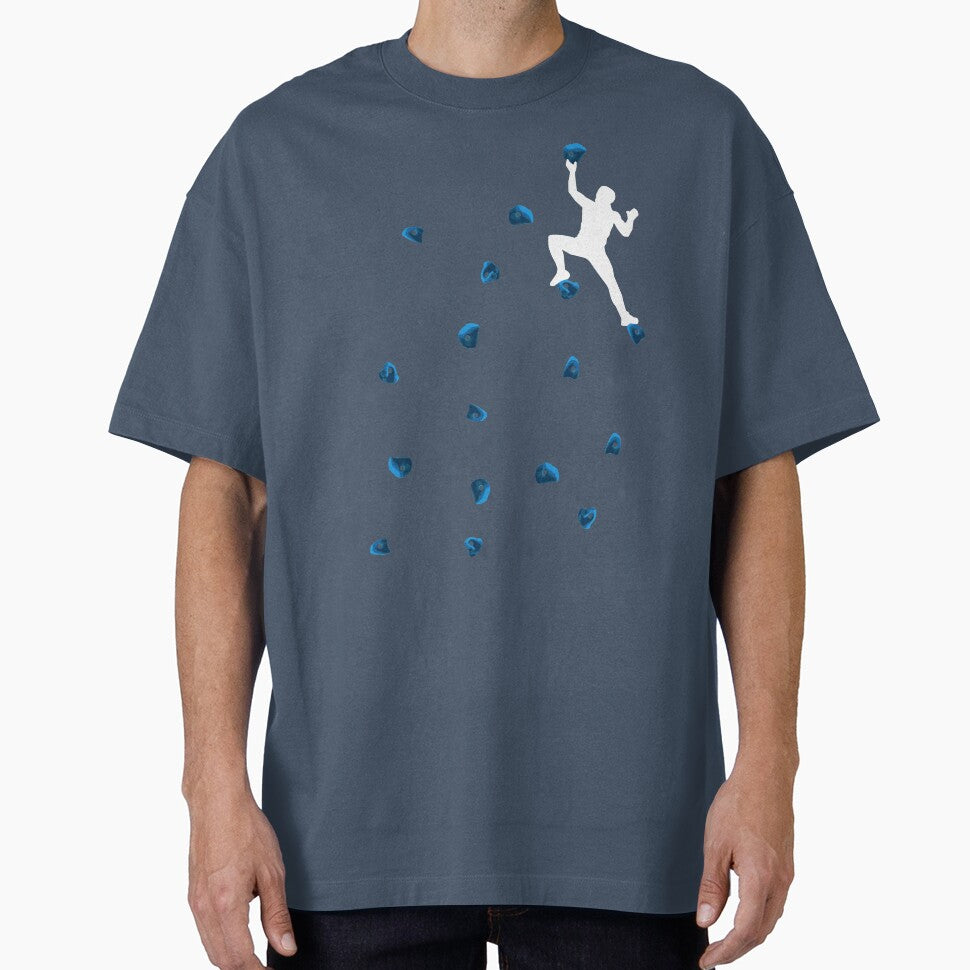 Bouldering Climbing Blue Boulder Grips Man Gentlemen by DerNerd