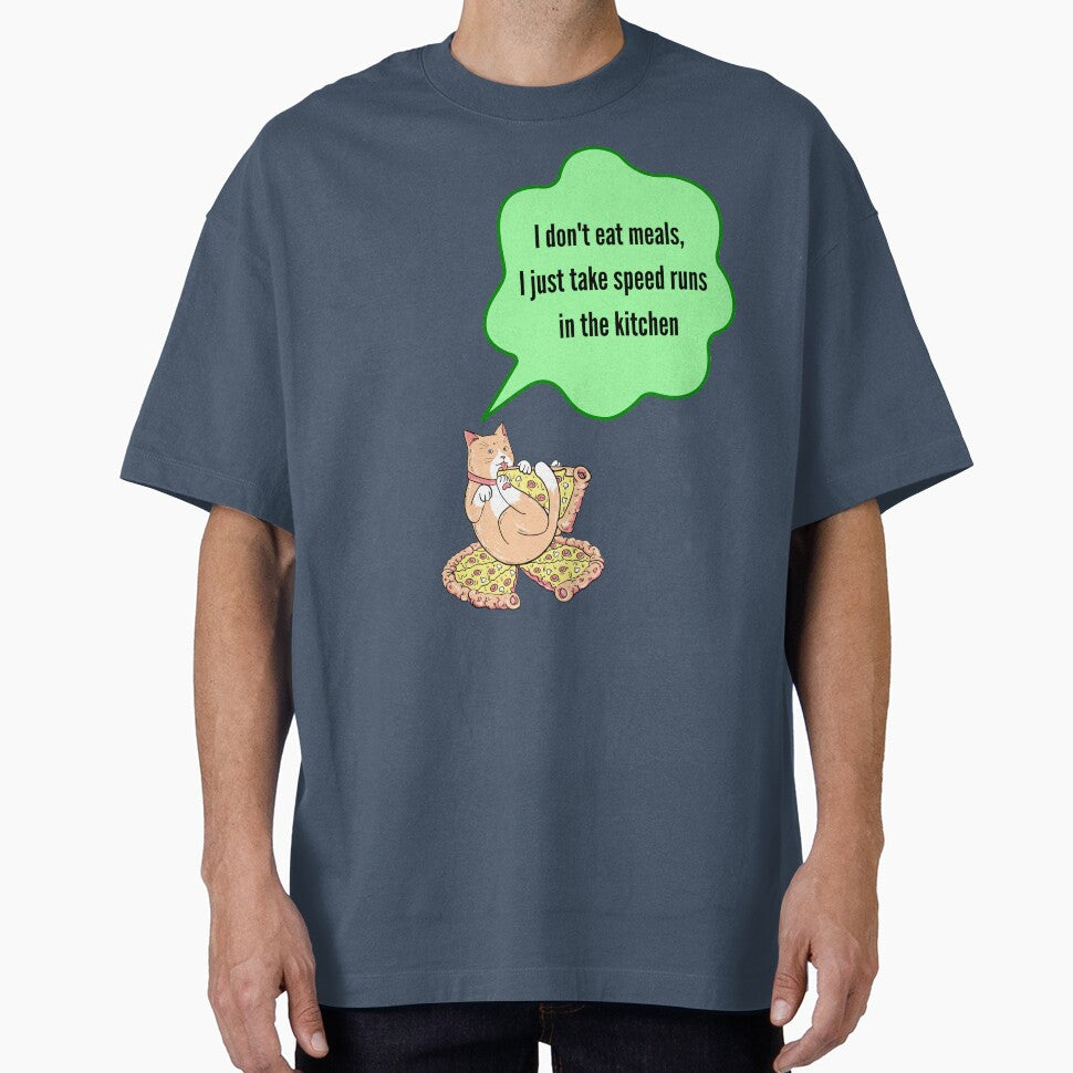 Kitchen Speed Run Funny Sarcastic Kids T-Shirt by MariaPCMaria