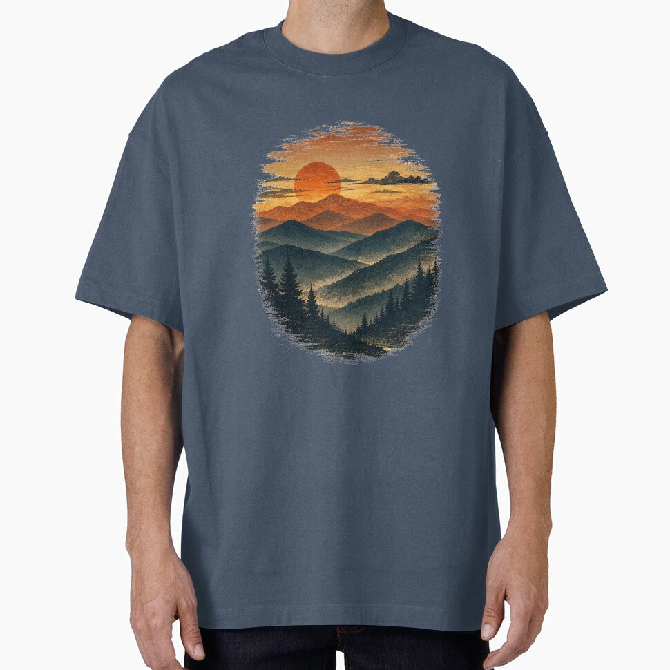 Layers | Retro Mountain Landscape by Rewind Society