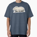 Minimalist Chill Capybara Sketch | Black & White Animal Line Art | Zen Nature Sticker by SergioMiklos