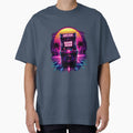Retro Arcade Game Over Synthwave | Neon 80s Vaporwave Gaming Cabinet | Cyber Wave Gamer Graphic by LuxeBuzz