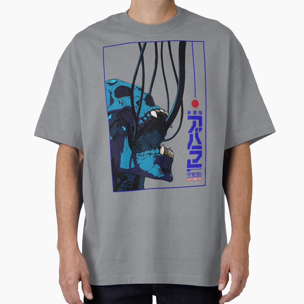 Skull Cyberpunk Cyborg Vaporwave Urban Style by OWLvision33