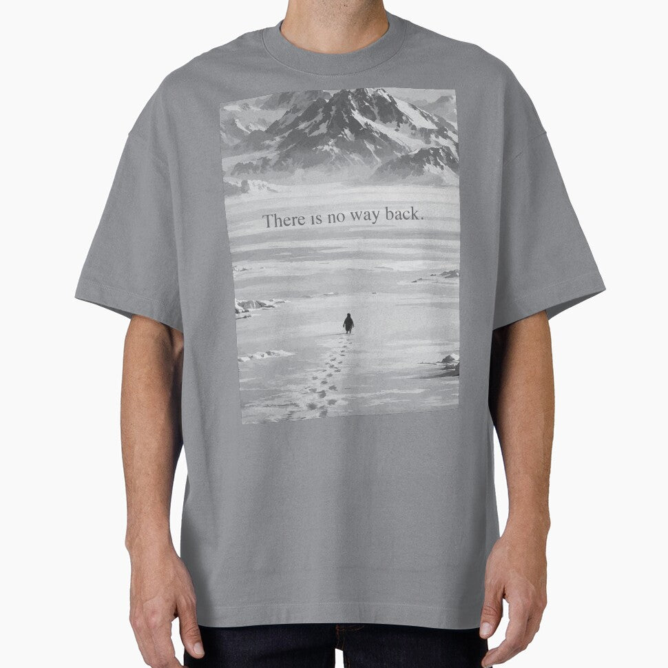 Minimalist Arctic Peak Mountain Penguin Sketch by Imad-Business