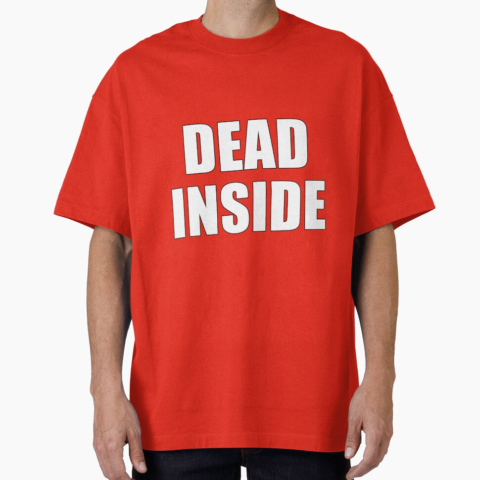 Dead Inside Minimalist Outline lettering by deluxus
