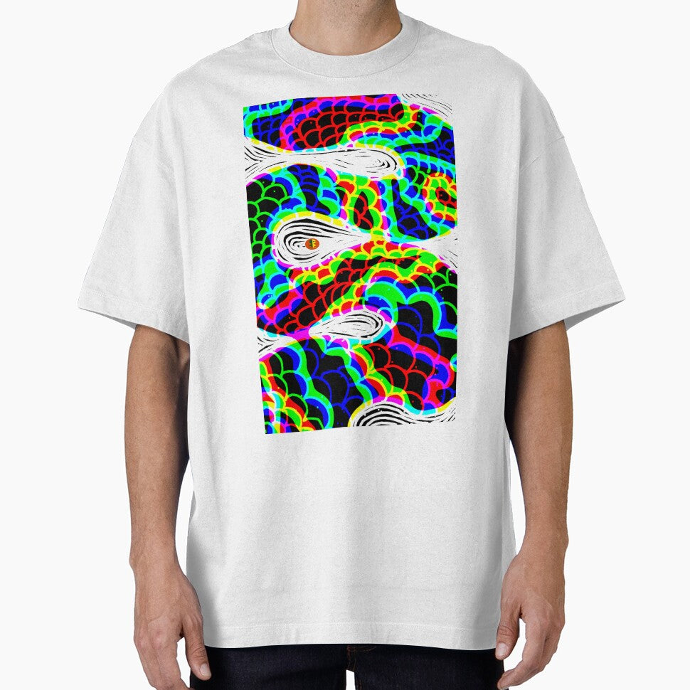 Rainbow Scales Dragon Serpent - Trippy Illusion Pattern by MAMA.art.Rio <Marsailhe_Milward>