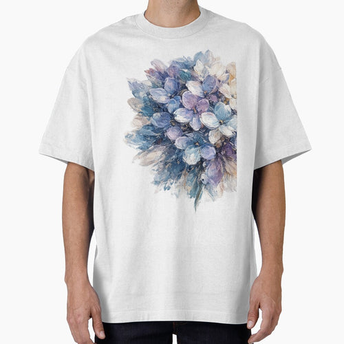 Abstract Hydrangea Flower – Bold Modern Floral Art Design by SoftMuse Designs