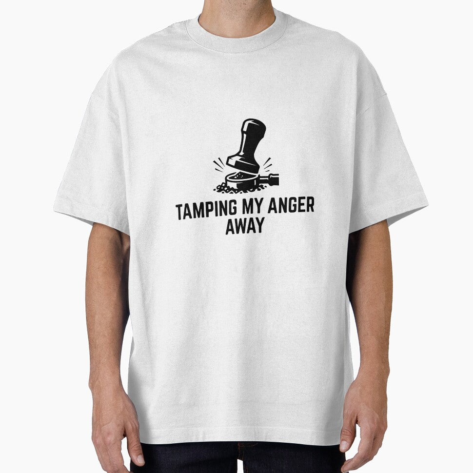 Tamping My Anger Away Barista Humor by Alimehab | Graphic tees | Design & Art