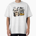 No Thoughts Just Vibes Panda Sticker | Funny Coffee Quote by BLOOMVELLE