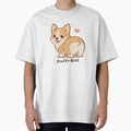 Corgi Fluffy Butt Cute Kawaii Puppy by MJ ART
