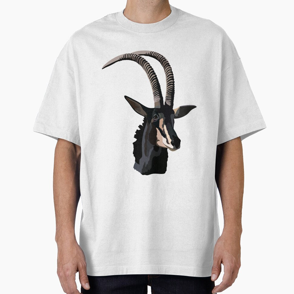 S is for Sable Antelope ,Sable Antelope Artwork – Majestic African Antelope Illustration and Wildlife Design by PrettylittlepastelUk