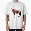 O is for Oryx,Oryx Artwork – Elegant Antelope Illustration and Desert Wildlife Design by PrettylittlepastelUk