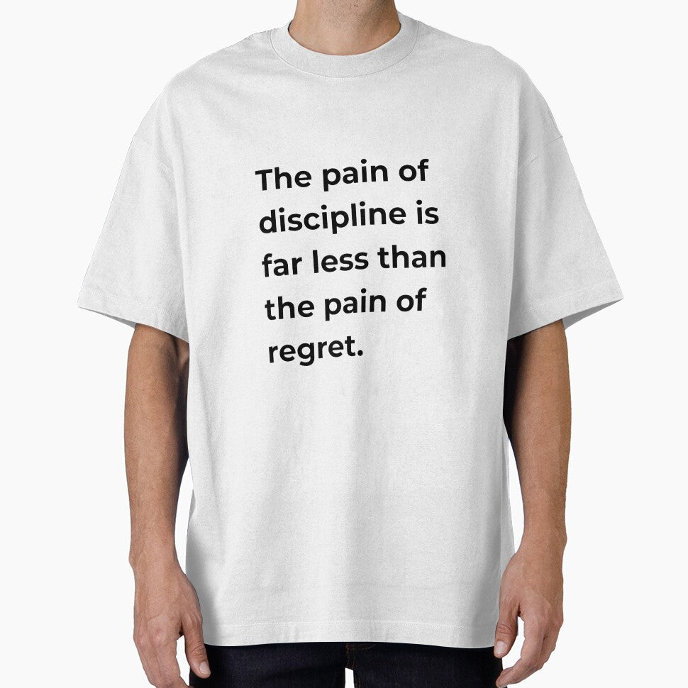 The Pain of Discipline HD Sticker – New Year Gym Motivation Regret vs Discipline Quote | 2026 new year goal and resolution by MillionaireGenZ ⭐⭐⭐⭐⭐ (5.0)