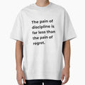 The Pain of Discipline HD Sticker – New Year Gym Motivation Regret vs Discipline Quote | 2026 new year goal and resolution by MillionaireGenZ ⭐⭐⭐⭐⭐ (5.0)