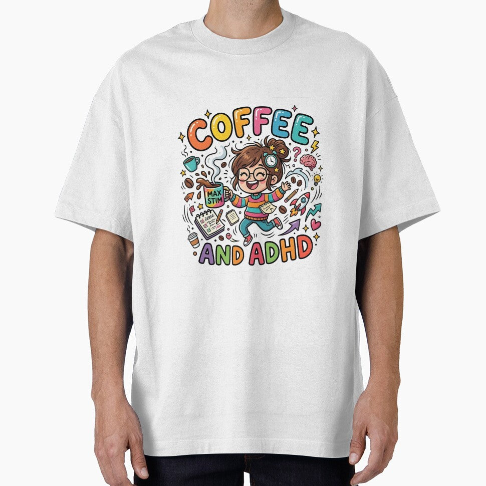 Coffee and ADHD funny quote by Marti’s Shop Corner