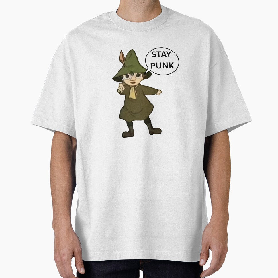 Snufkin Moomin Stay Punk by whoopie-soops