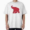 Red Elephant Silhouette Vector by emmilowski