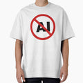 AI Free. Set in heavy type, flat and high-contrast so it still reads small. Drawn, not generated. No AI was used to make this design. by marcoke