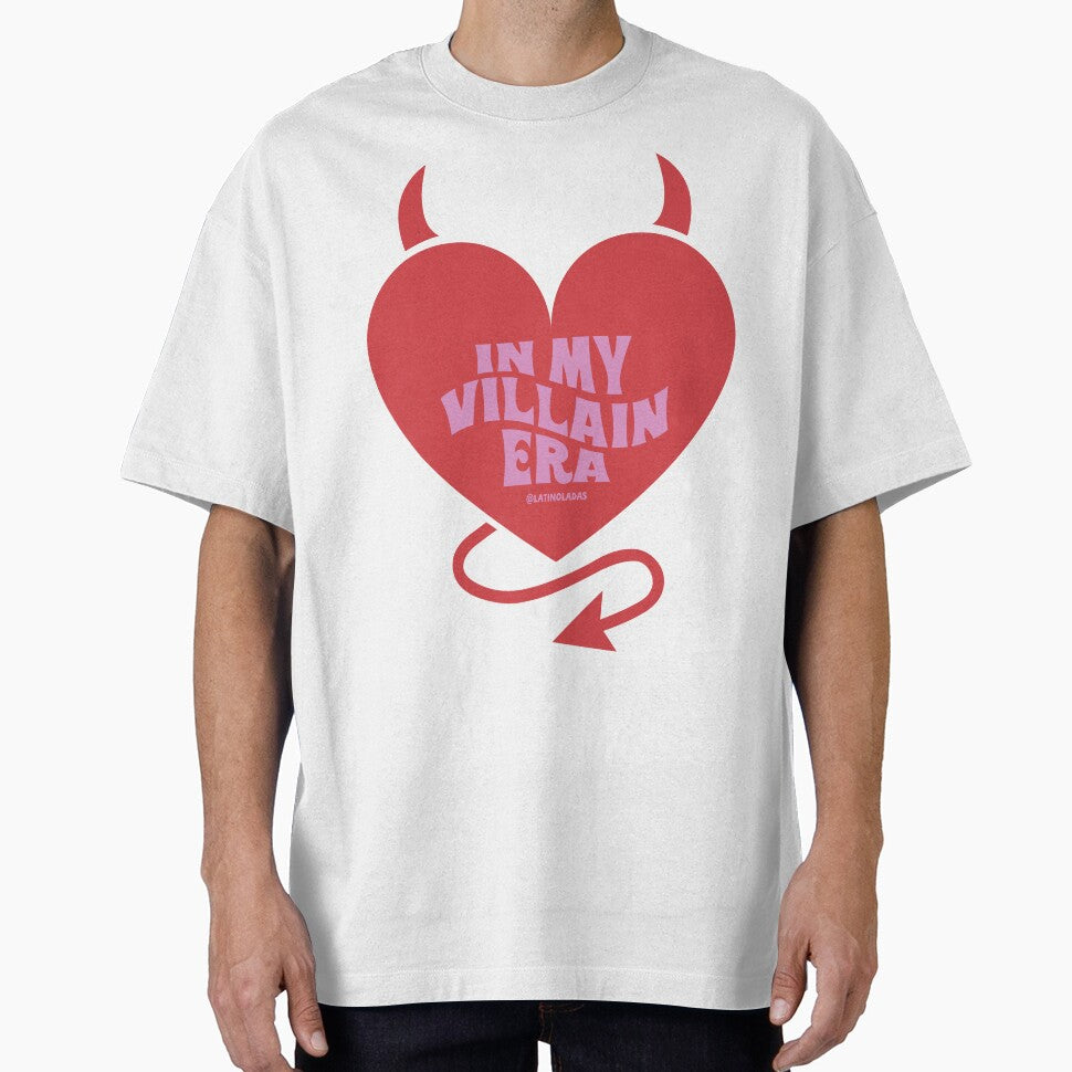 In My Villain Era / Reading Lovers Hot Pink Red Heart Devil Horns and Tail for Bookworms and Kindle Girlie Readers Tbr Romantasy by Latinoladas
